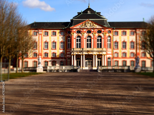 Naklejka park aleja zamek architektura