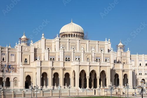 Plakat architektura zatoka arabia budynek