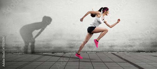 Obraz na płótnie jogging sportowy fitness