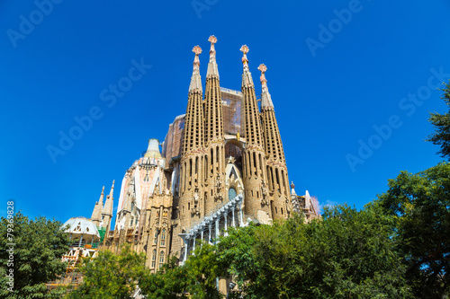 Naklejka nowoczesny hiszpania kościół