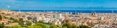 Fotoroleta Panorama na Barcelone