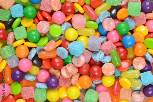 Fotoroleta deser jedzenie gumball jelly bean