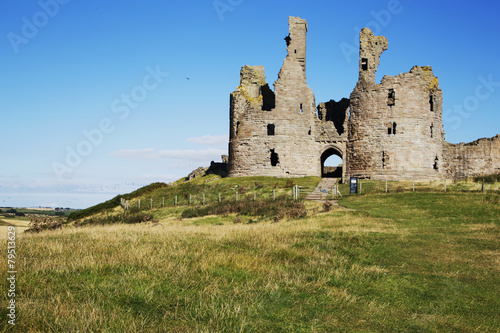 Naklejka zamek twierdza northumberland