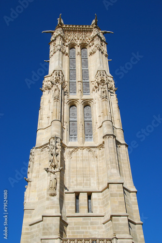 Naklejka antyczny statua dzwonnica katedra