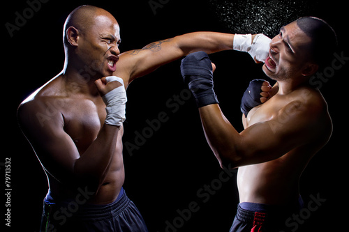 Fototapeta lekkoatletka kick-boxing bokser boks ludzie