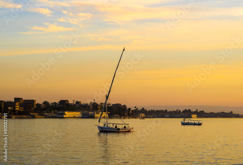 Obraz na płótnie transport żeglarstwo pejzaż egipt rejs