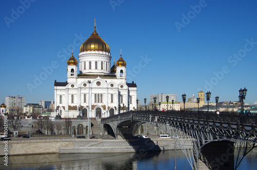 Naklejka ulica kościół most rosja architektura