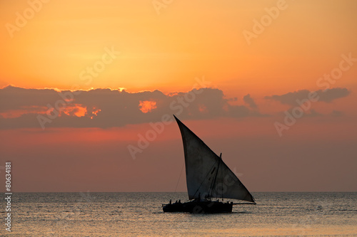 Fotoroleta łódź wyspa afryka