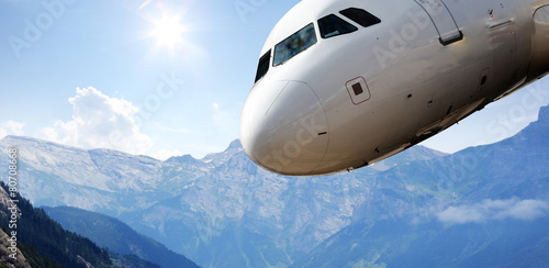 Obraz na płótnie kokpit silnik samolot odrzutowiec
