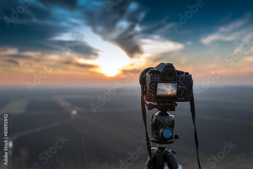 Fotoroleta niebo pejzaż nowoczesny słońce natura