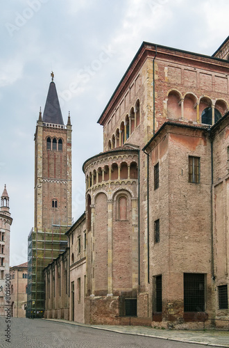 Naklejka antyczny kościół miasto architektura