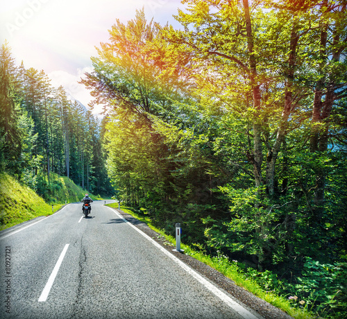 Fotoroleta lato ruch mężczyzna motor motocyklista