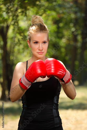 Fotoroleta sztuki walki sport kick-boxing