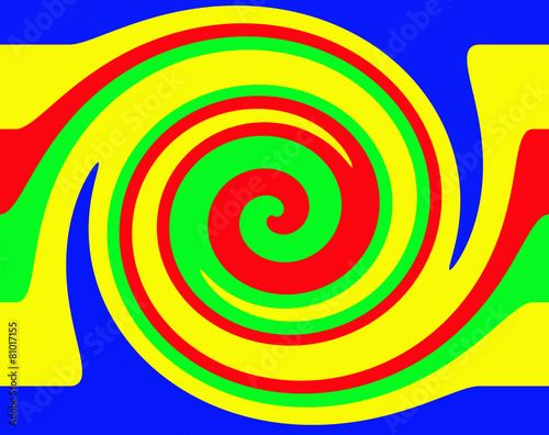 Naklejka spirala sztuka wzór