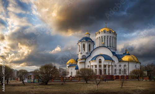 Fotoroleta architektura niebo świątynia