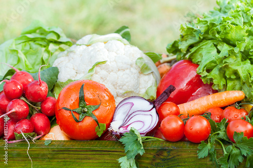 Fotoroleta pieprz pomidor jedzenie ogród warzywo