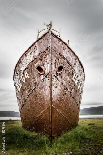 Fototapeta islandia pejzaż góra skandynawia sztorm