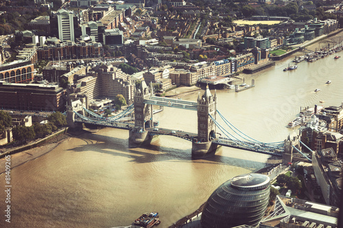 Naklejka most wieża pejzaż tower bridge