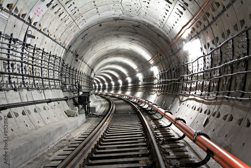 Fotoroleta tunel metro transport