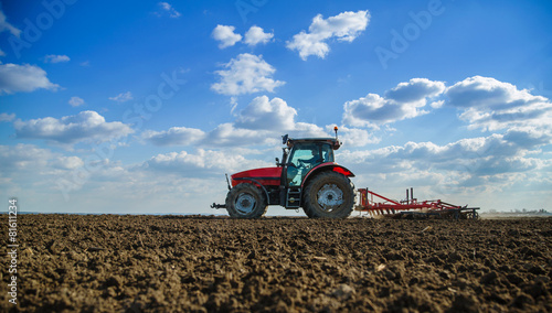 Fotoroleta natura maszyny traktor pejzaż