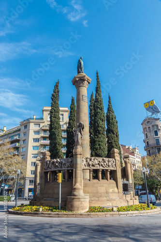 Fotoroleta europa drzewa barcelona antyczny