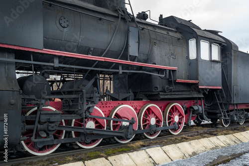 Obraz na płótnie vintage maszyny lokomotywa