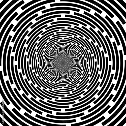 Plakat łuk abstrakcja perspektywa fala spirala