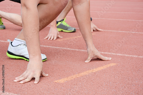 Naklejka sprinter mecz sport lekkoatletka