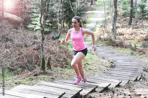 Obraz na płótnie droga lato wyścig jogging