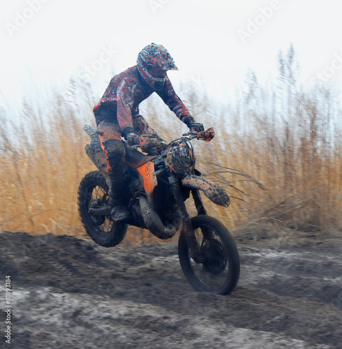 Fotoroleta motocross wyścig jazda konna offroad