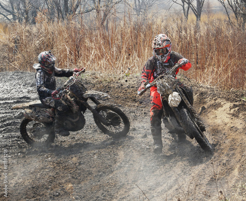 Fototapeta niebo transport motocross