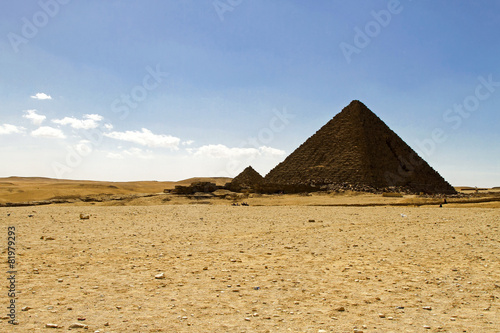 Naklejka stary piramida pustynia