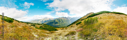 Obraz na płótnie trawa panorama góra wzgórze tatry