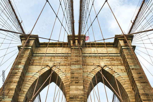 Naklejka amerykański most brookliński architektura