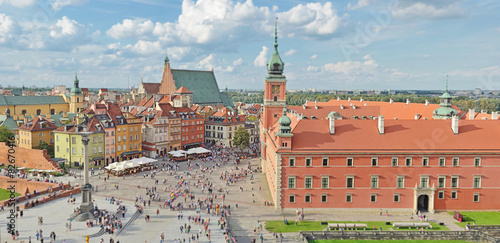 Naklejka architektura śródmieście warszawa stary