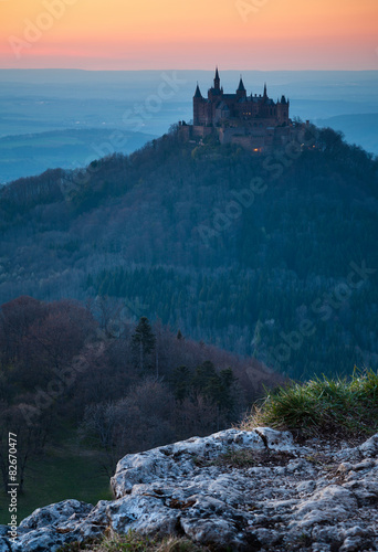 Naklejka jesień panorama góra niebo