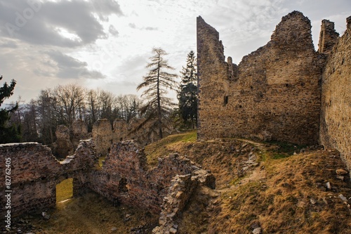 Obraz na płótnie zamek wieś europa