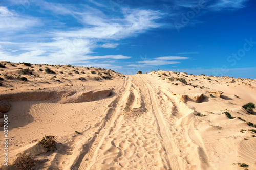 Obraz na płótnie pejzaż offroad wzgórze pustynia safari