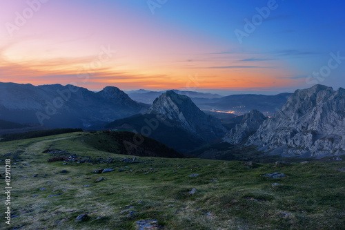 Fotoroleta noc szczyt góra