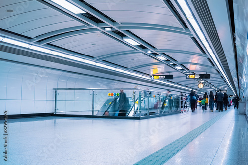 Naklejka subway passage in guangzhou