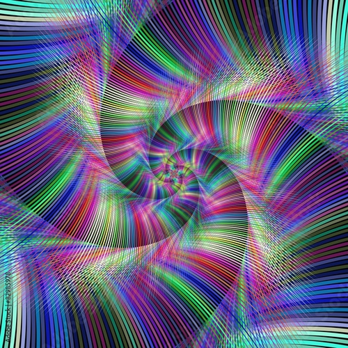 Naklejka spirala wzór sztuka