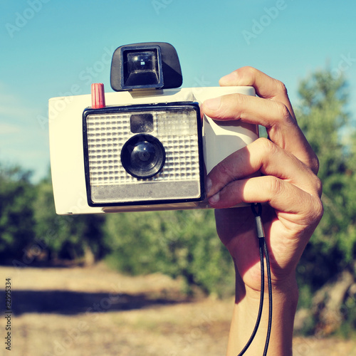 Fototapeta krajobraz pole natura vintage stary