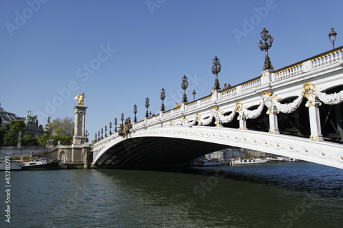 Obraz na płótnie most peron aleksander paris rzeki