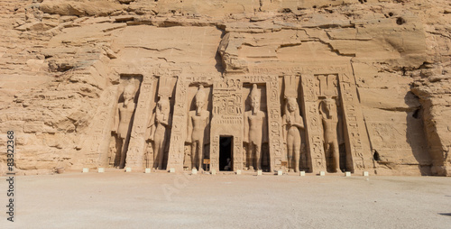 Naklejka egipt antyczny świątynia panorama punkt orientacyjny