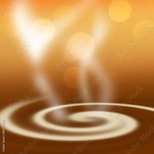 Plakat jedzenie kawa spirala