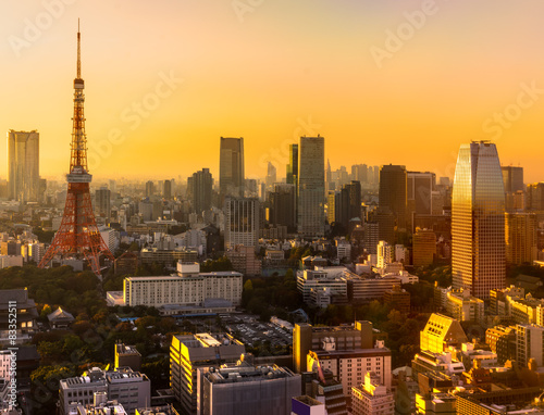 Naklejka stary azja noc japonia wzgórze