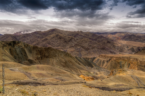 Naklejka Moonland, Ladakh, Jammu and Kashmir, India