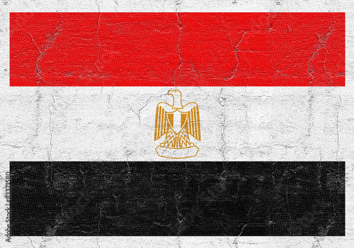 Naklejka pustynia egipt piramida flaga