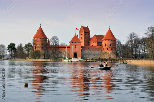 Obraz na płótnie natura architektura wieża pałac litwa