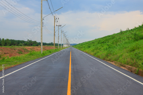 Plakat ulica autostrada droga